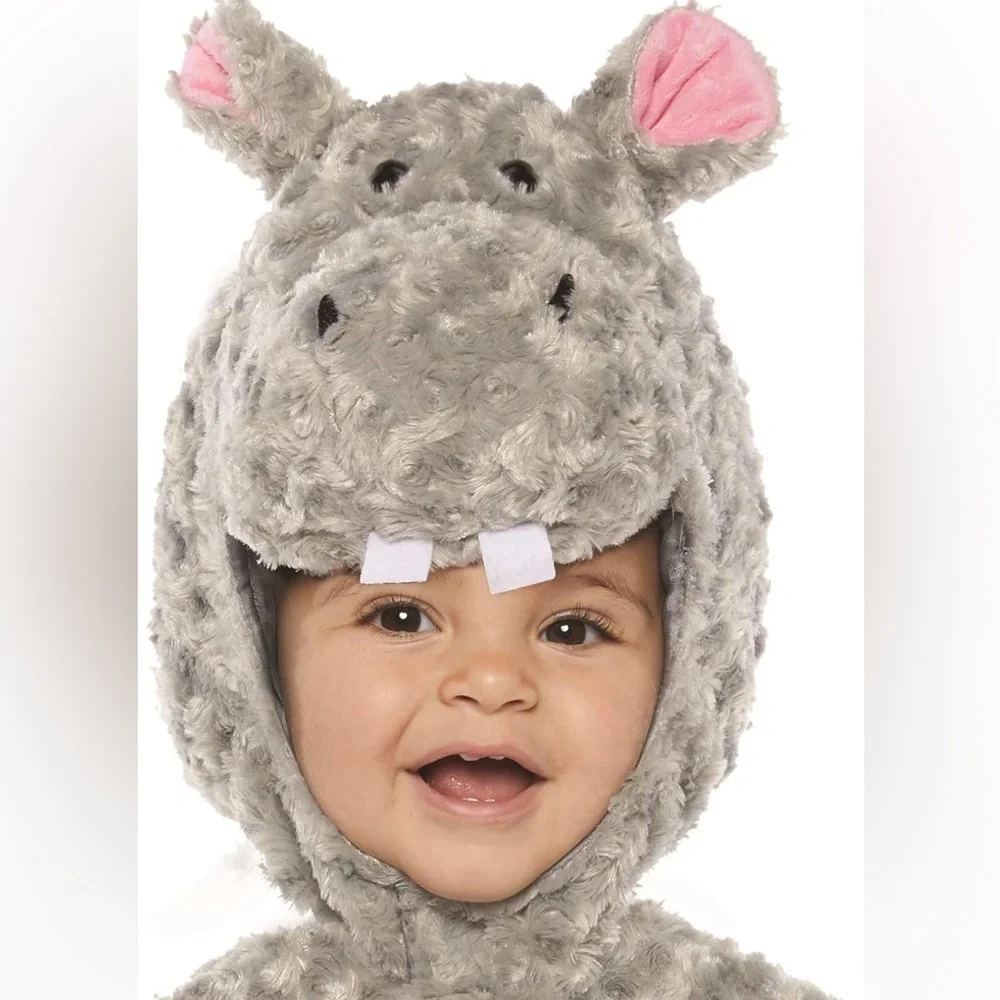 NWT Underwraps Toddler Hippo Costume 2T-4T Belly Babies Unisex Toddler Animal
